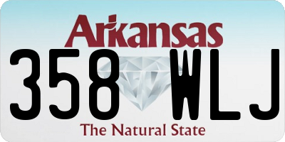 AR license plate 358WLJ