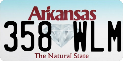 AR license plate 358WLM