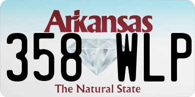 AR license plate 358WLP