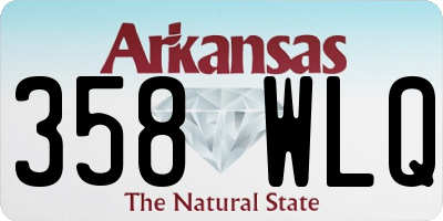 AR license plate 358WLQ