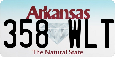 AR license plate 358WLT
