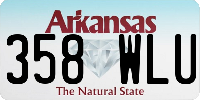 AR license plate 358WLU