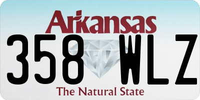 AR license plate 358WLZ