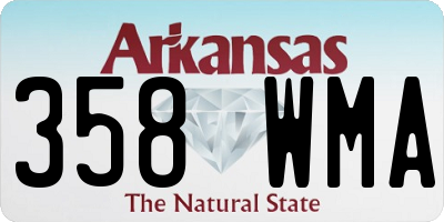 AR license plate 358WMA