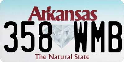 AR license plate 358WMB
