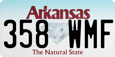 AR license plate 358WMF