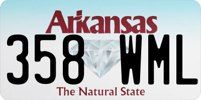 AR license plate 358WML