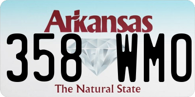 AR license plate 358WMO