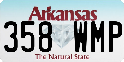 AR license plate 358WMP