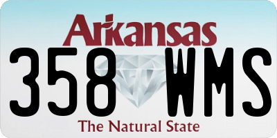 AR license plate 358WMS