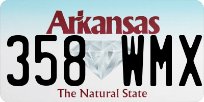 AR license plate 358WMX