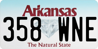 AR license plate 358WNE