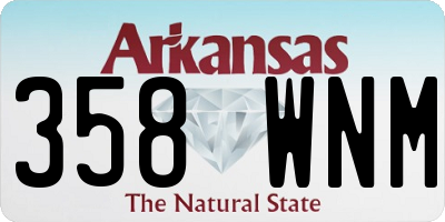 AR license plate 358WNM