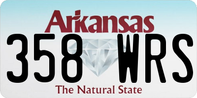 AR license plate 358WRS