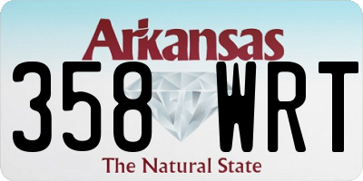 AR license plate 358WRT