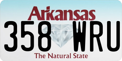 AR license plate 358WRU
