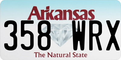 AR license plate 358WRX