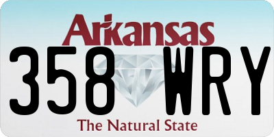 AR license plate 358WRY