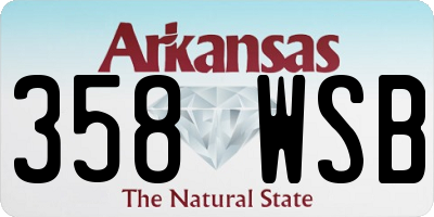 AR license plate 358WSB