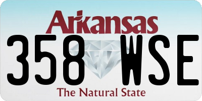 AR license plate 358WSE