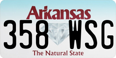AR license plate 358WSG