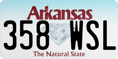 AR license plate 358WSL