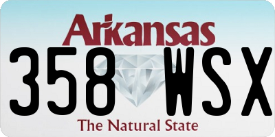 AR license plate 358WSX