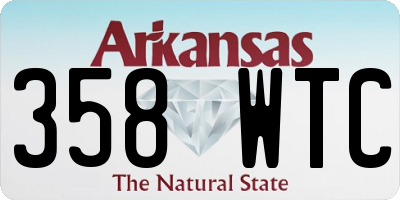 AR license plate 358WTC