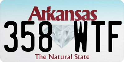 AR license plate 358WTF