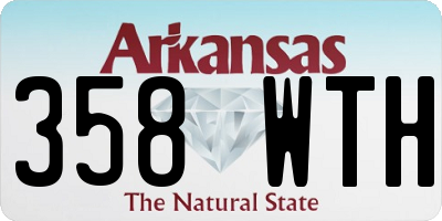AR license plate 358WTH