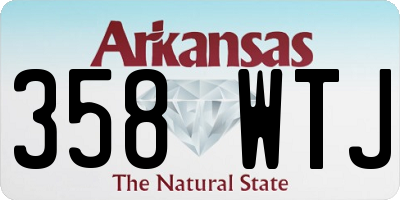 AR license plate 358WTJ