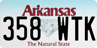 AR license plate 358WTK
