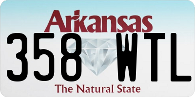 AR license plate 358WTL