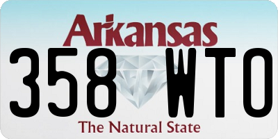 AR license plate 358WTO