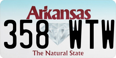 AR license plate 358WTW