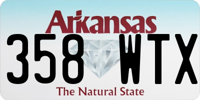 AR license plate 358WTX