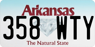 AR license plate 358WTY