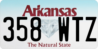 AR license plate 358WTZ