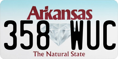 AR license plate 358WUC