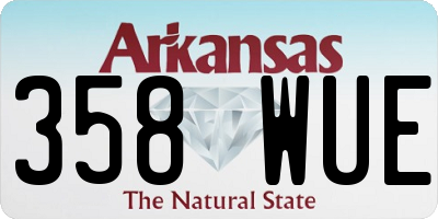AR license plate 358WUE