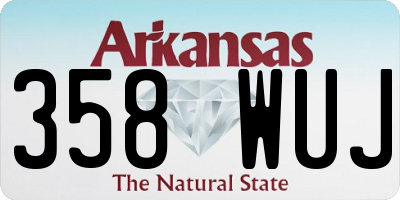 AR license plate 358WUJ