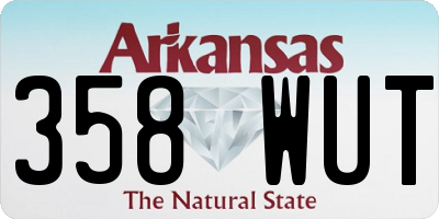 AR license plate 358WUT