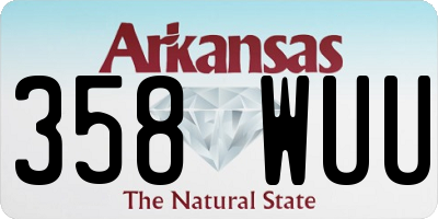 AR license plate 358WUU