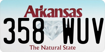 AR license plate 358WUV