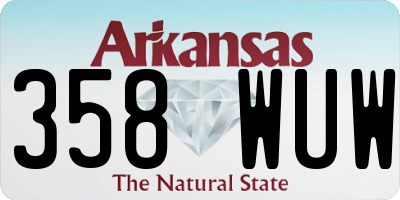 AR license plate 358WUW