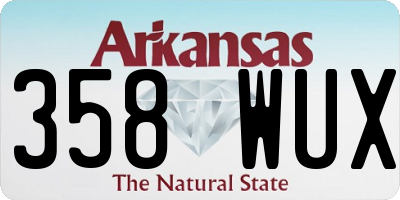 AR license plate 358WUX