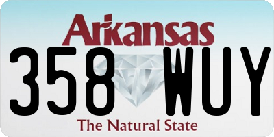 AR license plate 358WUY