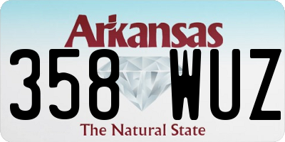 AR license plate 358WUZ