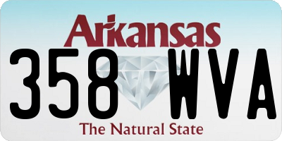 AR license plate 358WVA