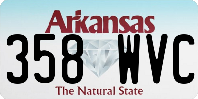 AR license plate 358WVC